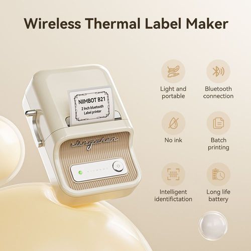 NiiMbot B21 No Ink Android&IOS Label Maker Printer Thermal bluetooth Thermal Printer