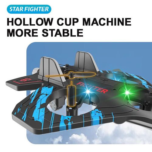 Rc Glider Flying Toy With Light Jet Airplane 2.4G EPP Stunt Remote Control Foam Fighter Plane Toys