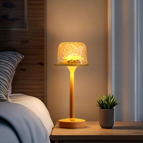Chunyan brand high-foot modern design smart home LED table lamp (with remote control function, water ripple night light)