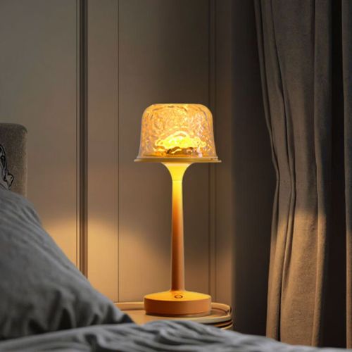Chunyan brand high-foot modern design smart home LED table lamp (with remote control function, water ripple night light)