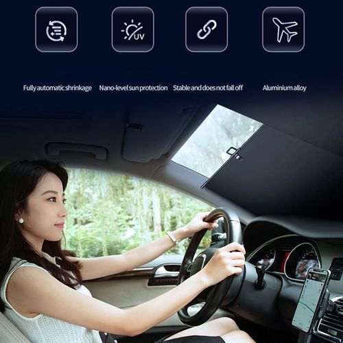 Travel Car Window Front Retractable Sunshade Auto Windshield Sunshade