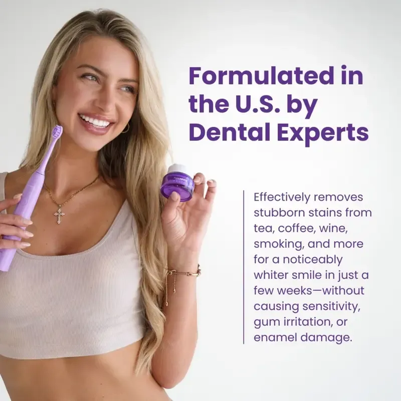 PurelyWHITE | Teeth Brightening Powder | Instant Brightening | For Sensitive Teeth