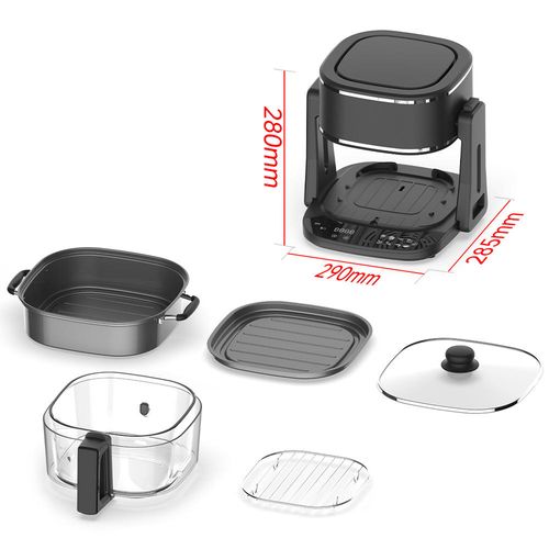 Smart Electric Cooker Multifunctional Air Fryer Steamer All in One Nonstick Coating Electric Hot Pot Cooker