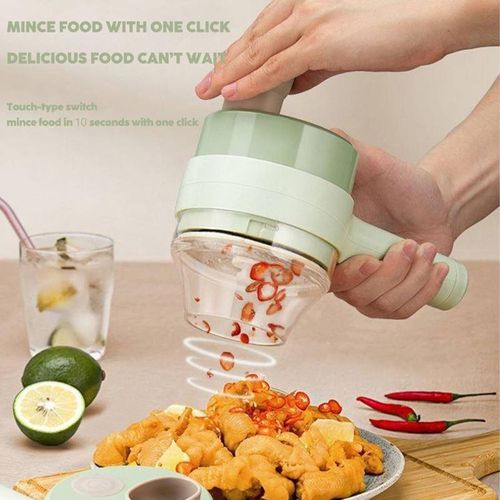 Wireless Electric Vegetable Cutter Portable Rechargeable Food Processor Chopper Machine for Pepper Garlic Onion