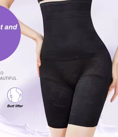 Women's tummy control plus size body shaping pants