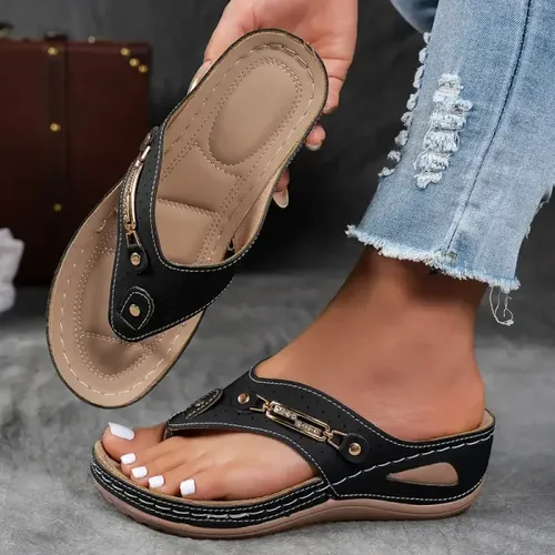 😍 Women's Comfortable Breathable Mesh Orthopedic Sports Slippers - Arch Support