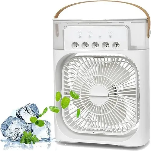 Five-hole cooling mist fan desktop electric fan