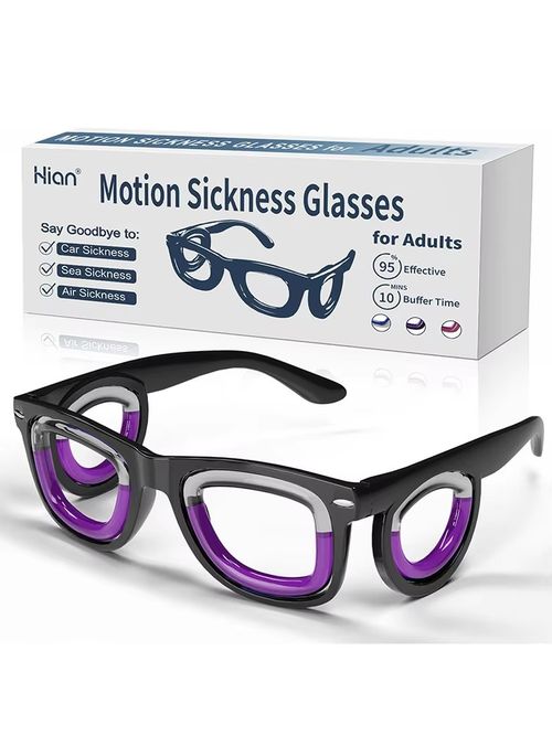 Anti-Motion Sickness Glasses   Ultra-Light Ergonomic Design for Cars Travel Cruises   Portable Nausea Relief