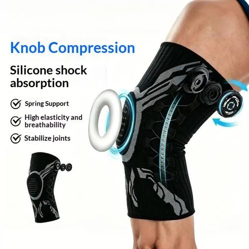 Smart Knob Knee Brace 1Pc Patella Gel Pad Lateral Stabilizer Compression Support For Joint Pain Relief Recovery Home Gym Wear