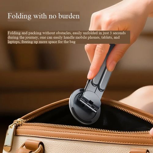 New Magnetic Aluminum Alloy Flat Panel Bracket, Portable Multi-Function Flat Panel Phone Notebook Universal Phone Bracket
