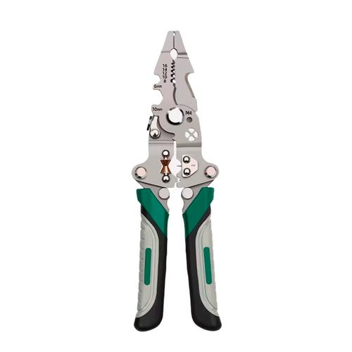 Foldable wire stripper, pulley design multi-function electrician wire splitter wire winding pliers crimping pliers hand tool