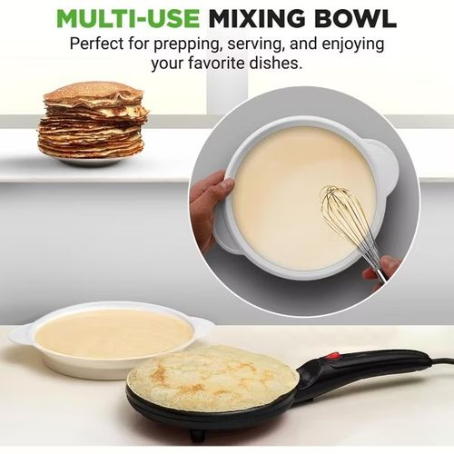TINSOL Electric waffle maker, cake maker, breakfast pizza baking machine, pancake griddle, non-stick pan, spring roll frying pan