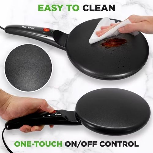 TINSOL Electric waffle maker, cake maker, breakfast pizza baking machine, pancake griddle, non-stick pan, spring roll frying pan