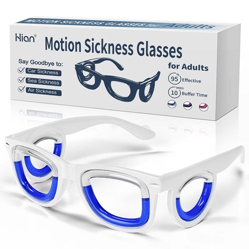 Anti-Motion Sickness Glasses   Ultra-Light Ergonomic Design for Cars Travel Cruises   Portable Nausea Relief
