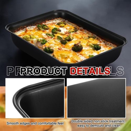 Carbon Steel Nonstick Roasting Pan Rectangular Baking Tray Loaf Toast Bread Cake Bakeware DIY Pastry Pan Dish Kitchen Utensils