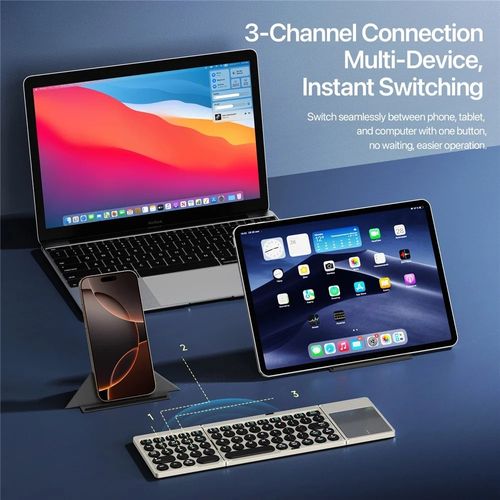🔤 Trifold Mini Wireless Mobile Keyboard ✈️