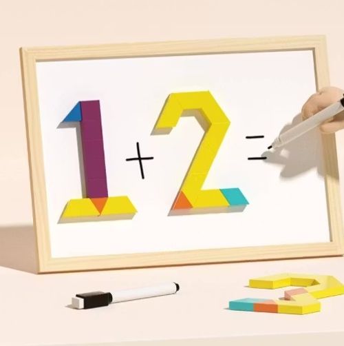 ✨Wooden Magnetic Block Puzzle Set 📦 Safe wooden blocks spark kids   creativity 🧱. Neat storage box 🎀, portable for trips👶. Great gift to cut kids   screen‑time for family play.