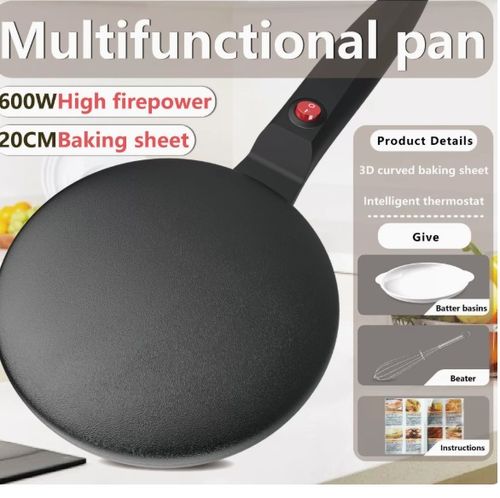 TINSOL Electric waffle maker, cake maker, breakfast pizza baking machine, pancake griddle, non-stick pan, spring roll frying pan