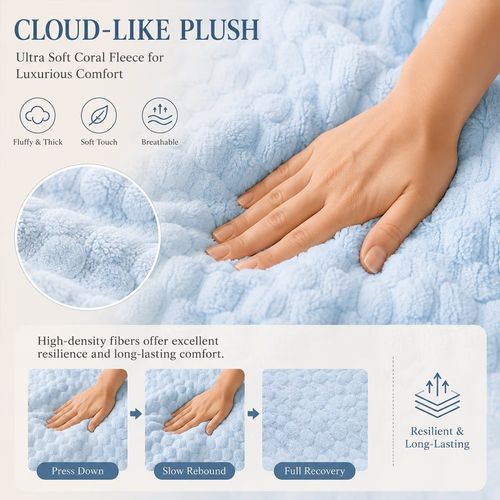 This 3-piece wearable bath towel spa care set includes: 1 wearable bath towel, 1 hand towel, and 1 hair drying cap.