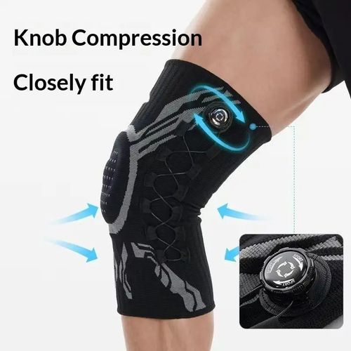 Smart Knob Knee Brace 1Pc Patella Gel Pad Lateral Stabilizer Compression Support For Joint Pain Relief Recovery Home Gym Wear