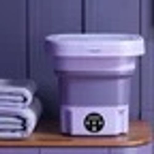 🧺 Small washing machine, foldable washing bucket, small cleaning machine, student dormitory, underwear, socks