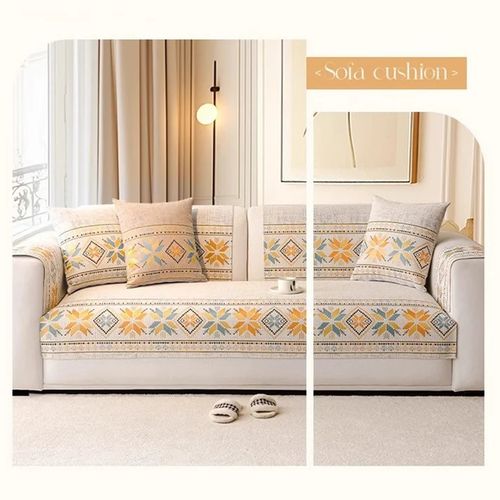 🛋️ Puha bohem kanapéhuzat – szennyeződésálló, boho minta🌸, mosható 💪