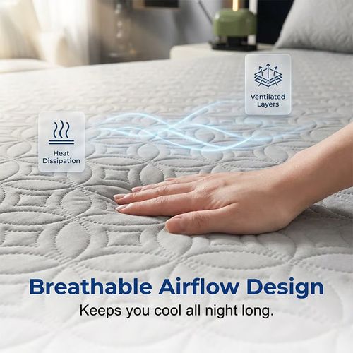 🛏️Quilted Waterproof Mattress Protector – Blocks spills & stains, keeps your mattress fresh. Deep pocket, no shifting. Sleep soundly! 😴✨