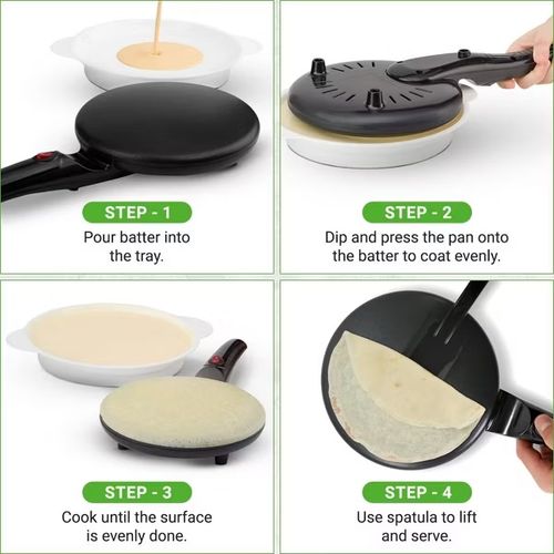 TINSOL Electric waffle maker, cake maker, breakfast pizza baking machine, pancake griddle, non-stick pan, spring roll frying pan