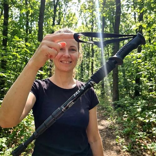Adjustable Aluminum Alloy Trekking Pole – Durable, Shock-Absorbing, Lightweight