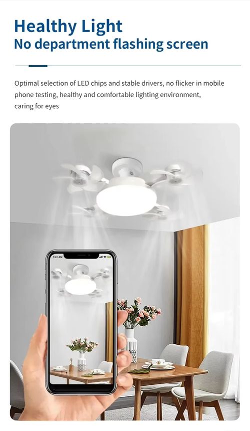 4 Heads Drone Style E27 Ceiling Fan Light 2-in-1 AC85-265V Three Colors LED Fan Lamp With Remote Control For Home Restaurant