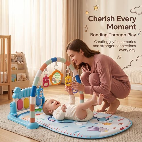 🎵3-in-1 Musical Interactive Piano Pedal🎈 Exercise, Crawling Play Mat🎗️