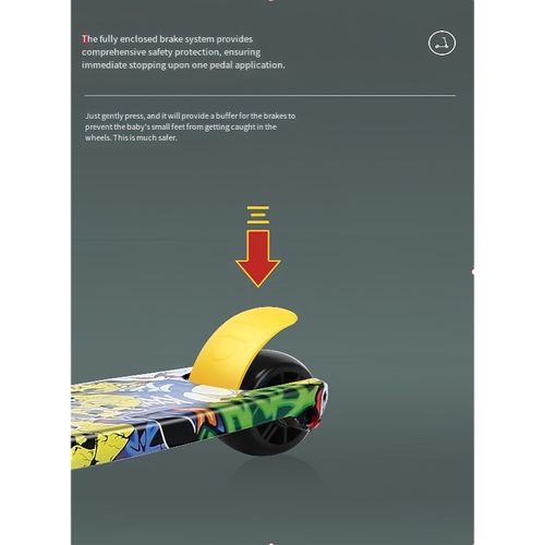 Foldable Kick Scooter for Boys and Girls – Cool Design with Light-Up Wheels