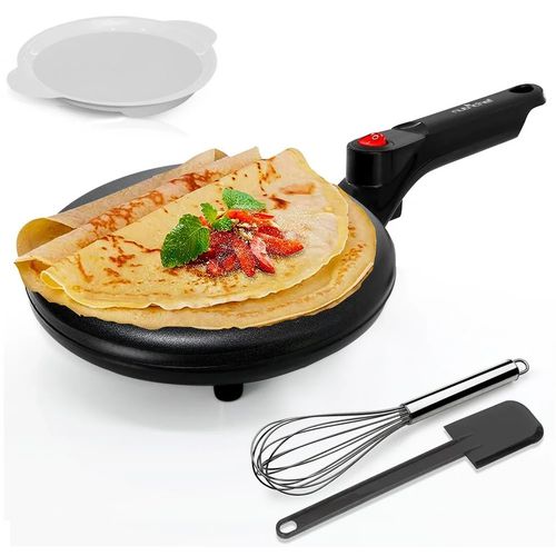 TINSOL Electric waffle maker, cake maker, breakfast pizza baking machine, pancake griddle, non-stick pan, spring roll frying pan