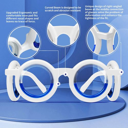 Anti Vertigo Glasses Motion Sickness Glasses,Relieve Carsickness Seasickness Glasses,No Lens Liquid Glasses for Adults or Kids