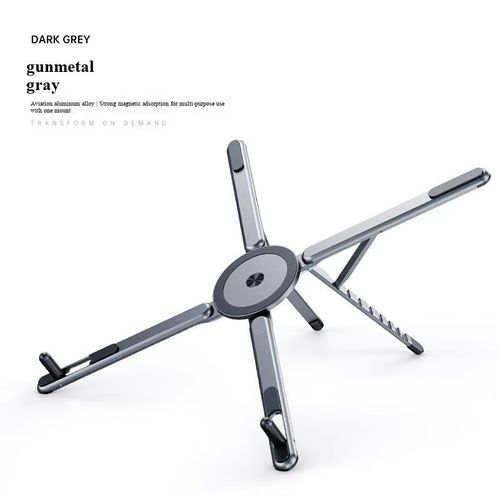 New Magnetic Aluminum Alloy Flat Panel Bracket, Portable Multi-Function Flat Panel Phone Notebook Universal Phone Bracket