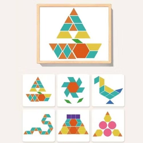 ✨Wooden Magnetic Block Puzzle Set 📦 Safe wooden blocks spark kids   creativity 🧱. Neat storage box 🎀, portable for trips👶. Great gift to cut kids   screen‑time for family play.