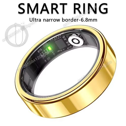 2026 New Smart Ring Heart Rate Blood Pressure Sleep Monitoring Motion Tracking IP68 Waterproof Men Women Smart Ring Holiday Gift