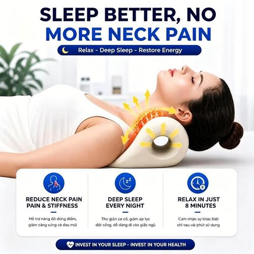 Cervical Massage Pillow U-Shaped Contour Fatigue Relaxation Neck Shoulder Relaxer Multi-Purpose Use Acupressure Desig Pillow