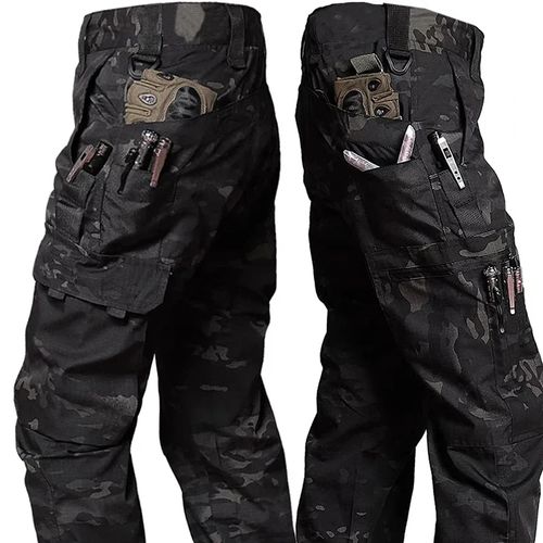 New Tactical Work Pants Men Outdoor Cargo Trousers Multi-pocket Waterproof Pant Autumn Spring Outdoor Workwear Hiking Trousers