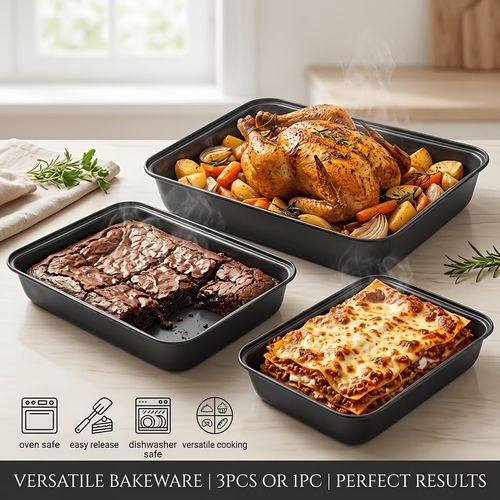 Carbon Steel Nonstick Roasting Pan Rectangular Baking Tray Loaf Toast Bread Cake Bakeware DIY Pastry Pan Dish Kitchen Utensils