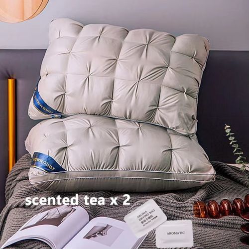 2-Piece Sleep Pillow Set, Soft Supportive Bed Pillows, Suitable for Back, Stomach, or Side Sleeping Luxury Hotel Pillows