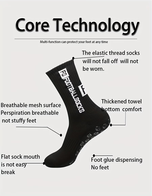 6Piece Set Soccer Basketball Sports Headband  Wristband Breathable Towel Bandage  Compression Socks Leg Sleeves and Soccer Bag.