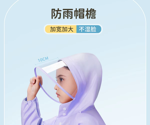 Children's Raincoat Kindergarten Primary School Student's Cartoon Rain Cape With Schoolbag Pocket Boys Girls Rainwear