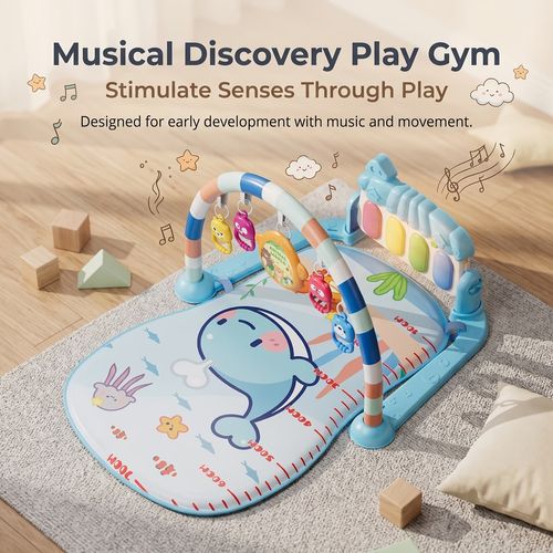 🎵3-in-1 Musical Interactive Piano Pedal🎈 Exercise, Crawling Play Mat🎗️