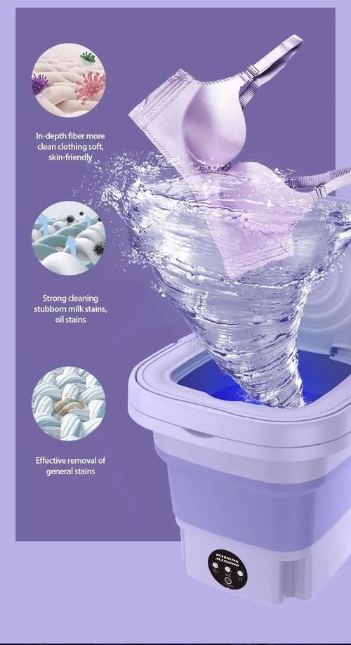 🧺 Small washing machine, foldable washing bucket, small cleaning machine, student dormitory, underwear, socks