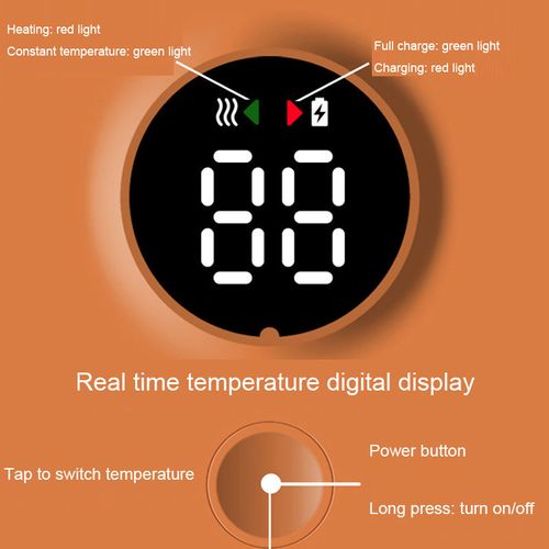 2025 New USB Baby Bottle Warmer Portable Baby Bottle Warmer Rechargeable Cordless Bottle Warmer for Baby Milk and Formula