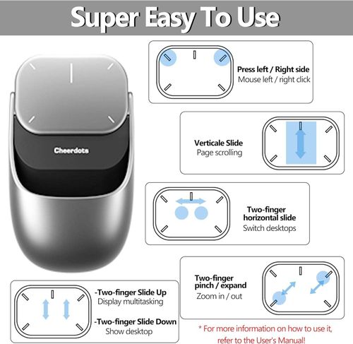 Cheerdots2 ChatGPT Wireless Mouse 2 in 1 Detachable Air Mouse Presenter Presentation Pointers Remote with Laser