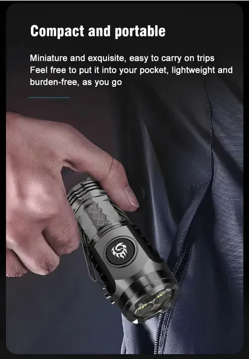 🎉🎉German Three-eyed Monster Mini Flash Super Power Flashlight