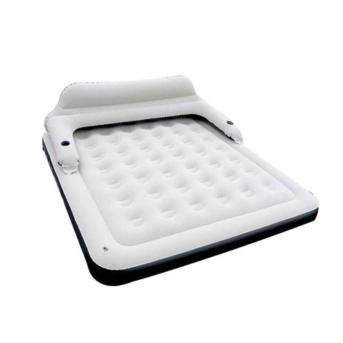Portable double inflatable bed for household use