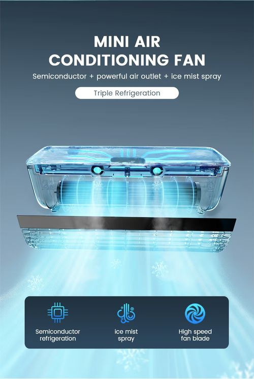 A 6000 mAh portable high-tech mini air conditioner